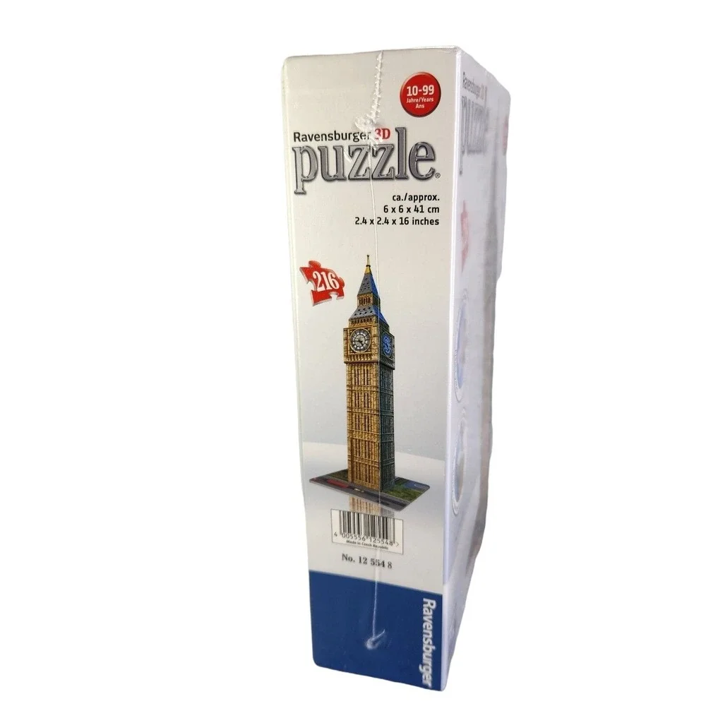 Ravensburger‎ 3D Puzzle Big Ben London 216 Plastic Pieces 16 In Tall New READ